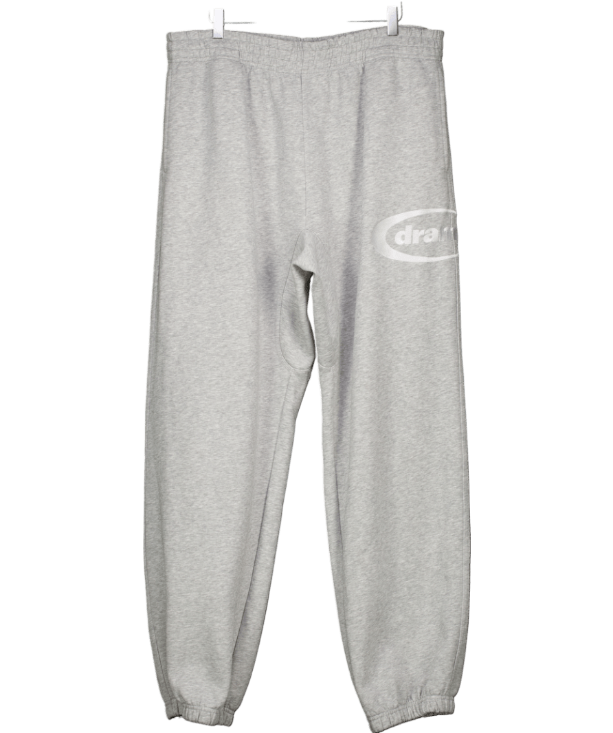 Drama Call Grey Embroidered Logo Joggers UK XL - Reliked