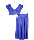 Dream Sister Jane 2 - piece Blue Diary Midi Skirt And Top Set Sz M+ UK 12 - Reliked