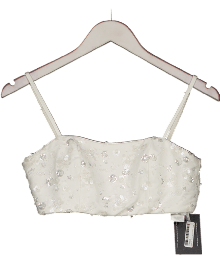 Dream Sister Jane White Carolina Embellished Bralette UK S - Reliked