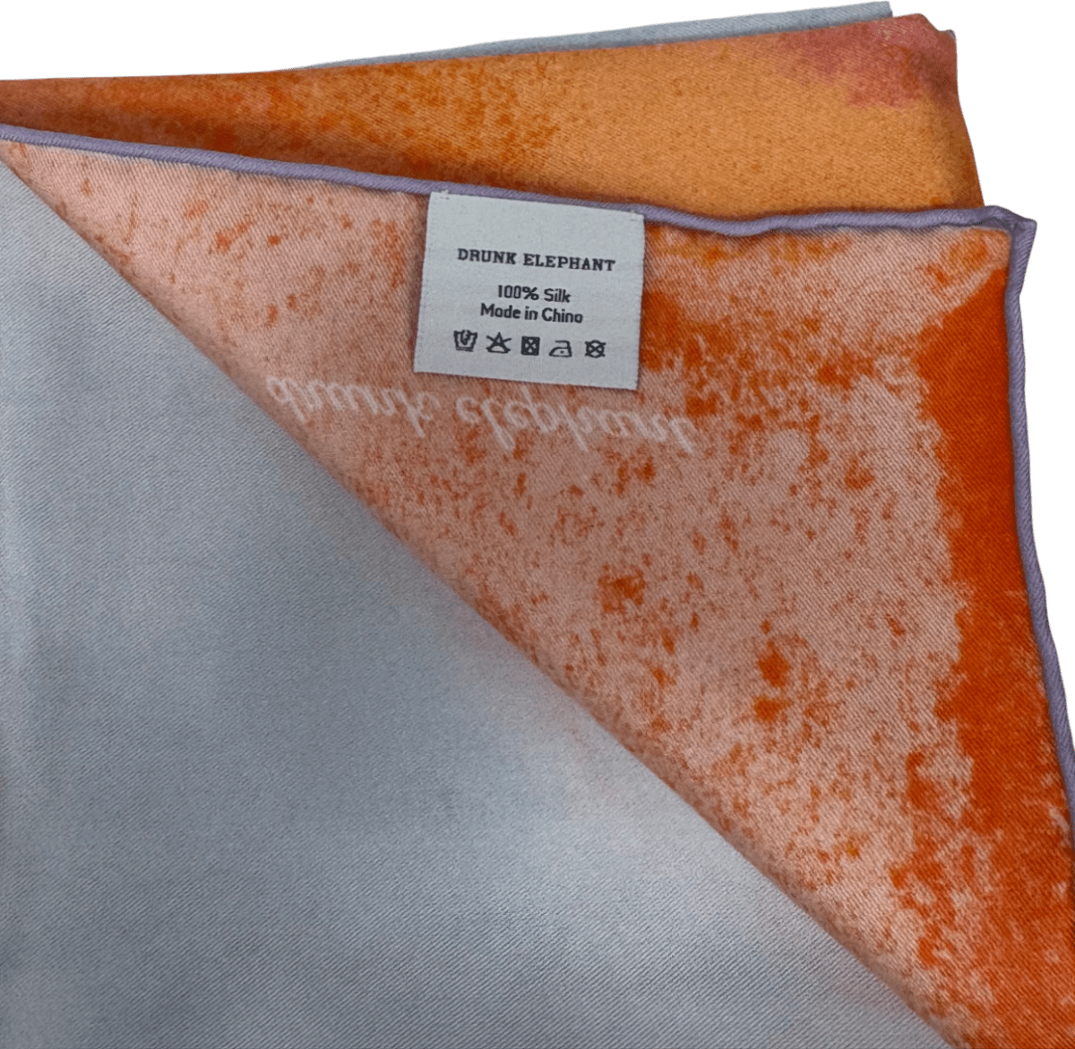 Drunk Elephant Orange Exclusive Watercolour Scarf - Reliked