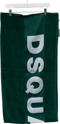 DSQUARED2 Green & White Logo Beach Towel One Size - Reliked