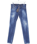 DSQUARED2 Mid Blue Distressed Skinny - cut Jeans Sz44 UK XS/S W28 - Reliked
