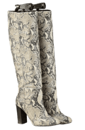 Dune Grey Snakeskin Print Boots UK 3 EU 36 👠 - Reliked