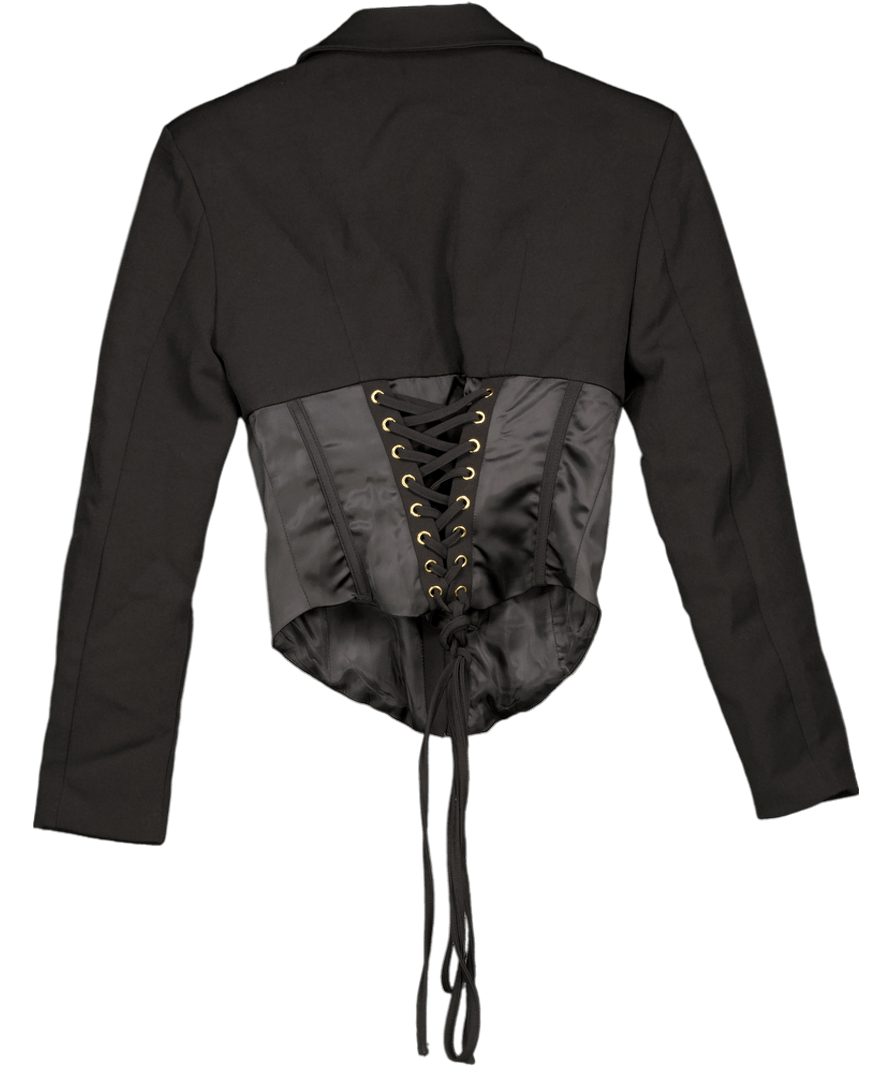 Duo Daze Black Corset Blazer UK XS - Reliked