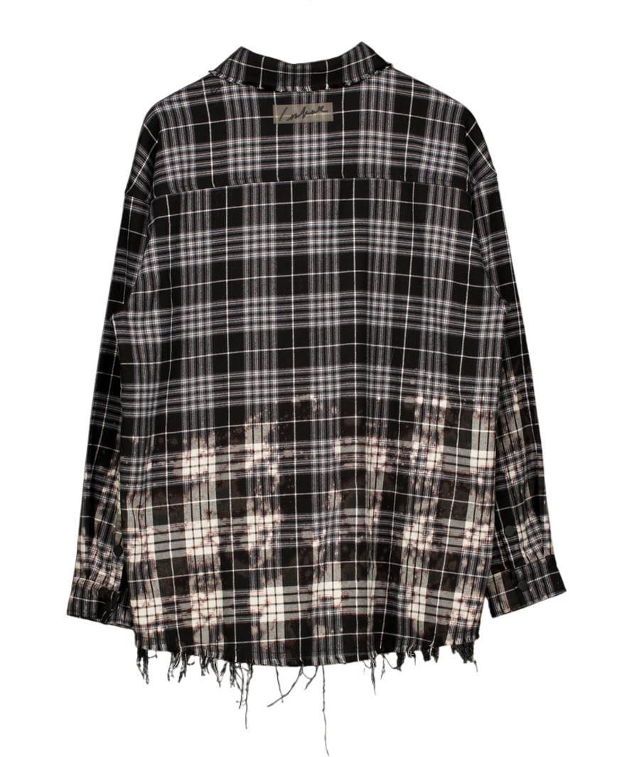 The Couture Club Black Chequered Long Sleeve Shirt UK M