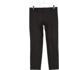 CLUB MONACO Black Tailored Ankle Length Stretch Cotton Blend Cigarette Trousers UK 6