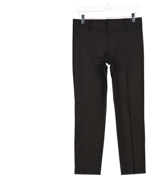 CLUB MONACO Black Tailored Ankle Length Stretch Cotton Blend Cigarette Trousers UK 6