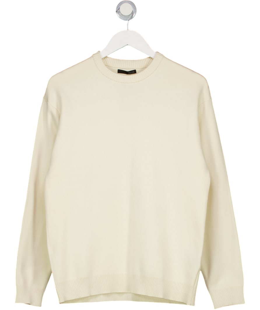 ZARA Cream Soft Textured Sweater UK S
