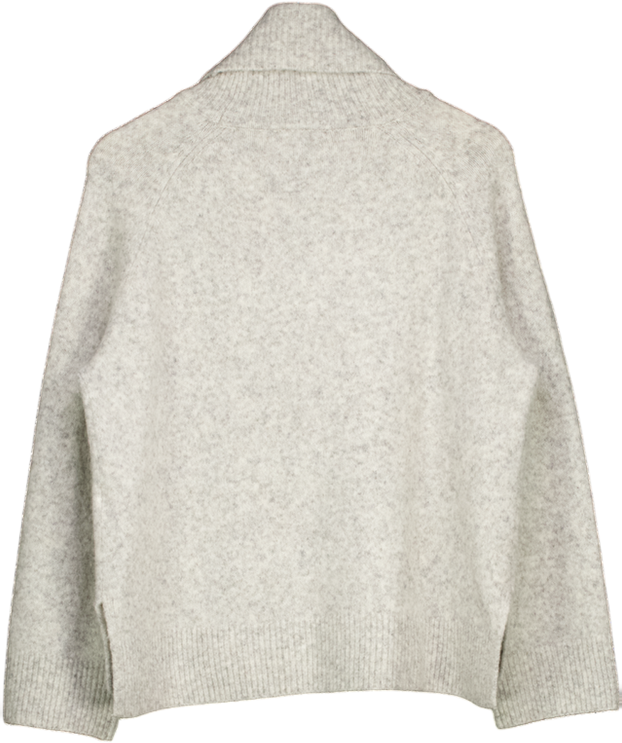 NOBODY'S CHILD Grey Super Soft Roll Neck Relaxed Jumper UK S