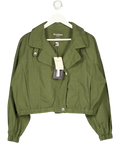 RIVER ISLAND Green Linen Blend Swing Jacket UK 8