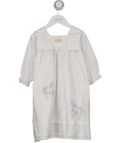 POWELL CRAFT White Ophelia Unicorn Girls Nightdress 2 Years