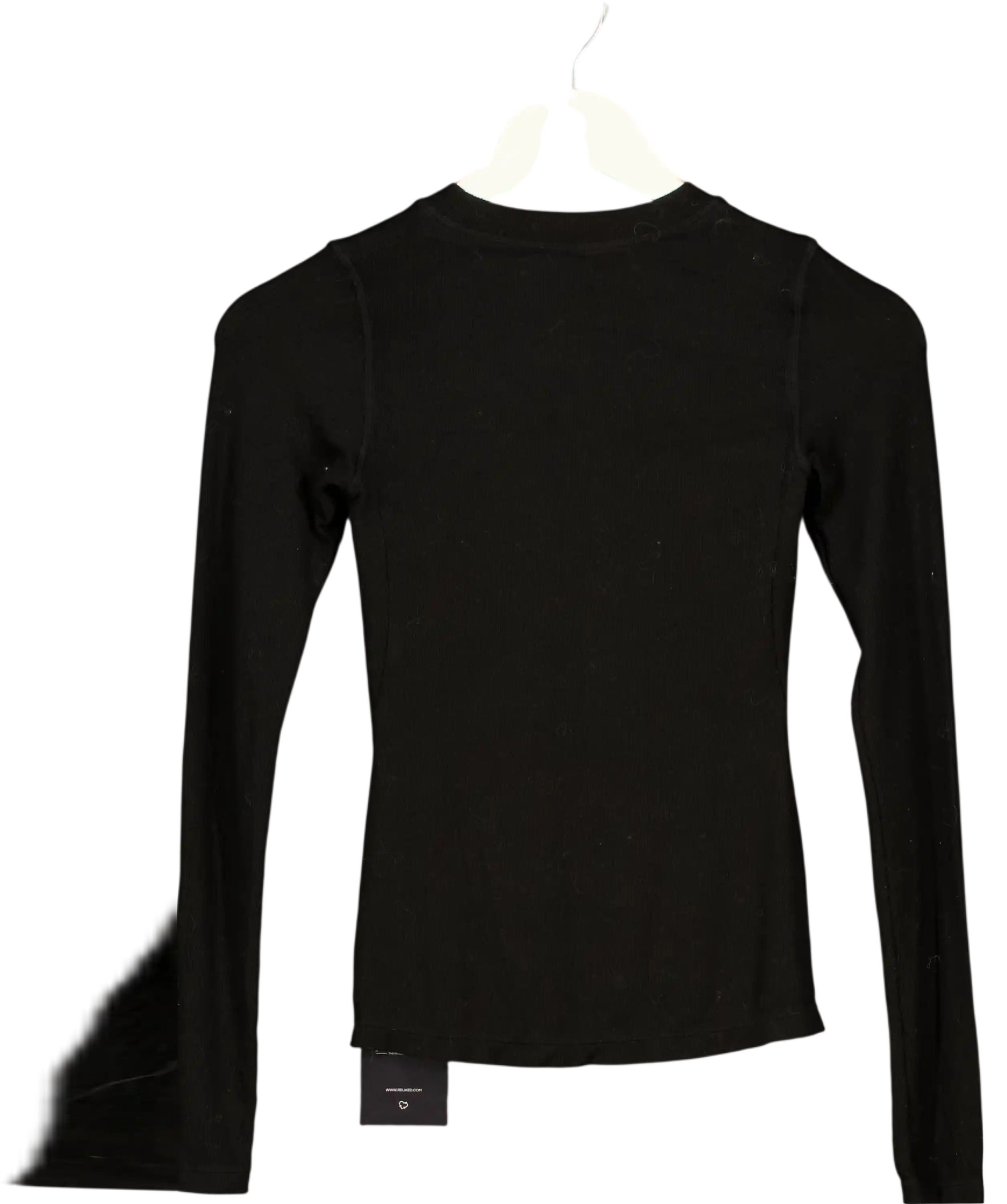Copy Express Black Long Sleeve Top UK S