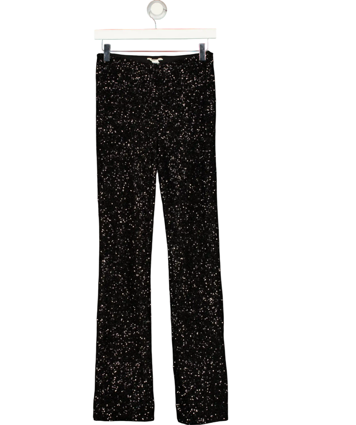 ARKET Black Sequin Slim Fit Trousers Size Eur 34 UK 6