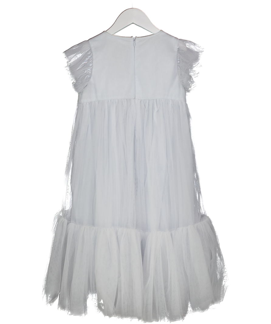 TUTU DU MONDE Baby Blue Embellished Tulle Dress 6 Years