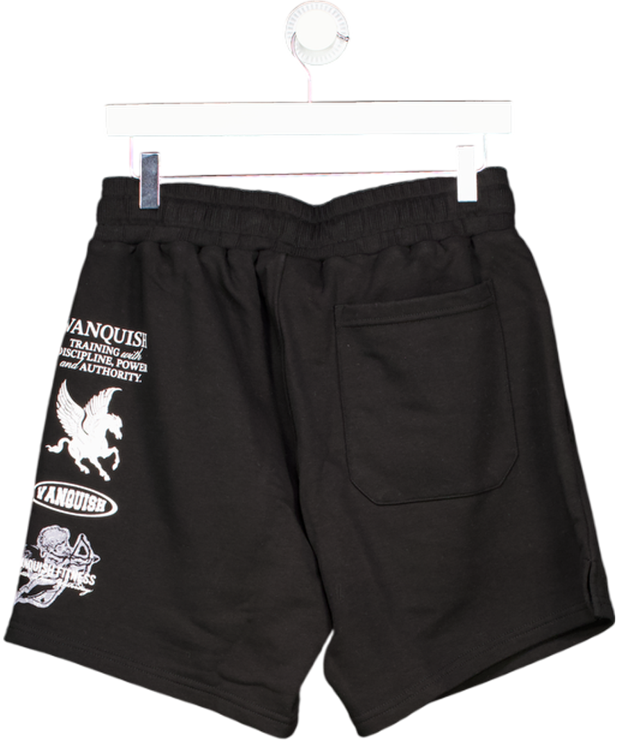 Vanquish Black Loopback Fleece Regular Shorts UK M