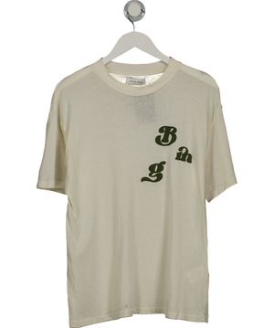 Anine Bing Cream Ashton Tee Vintage Bing In Washed Buttercream UK S