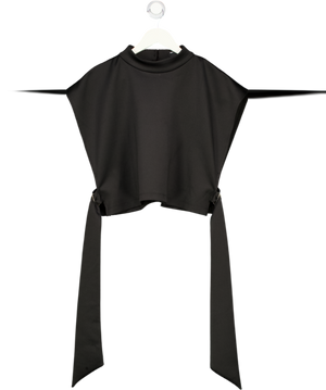 ASOS Black Sleeveless Buckle Side Top UK 16