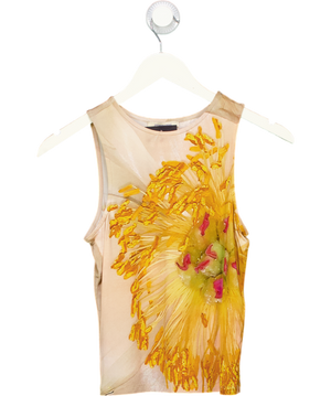 PALOMA WOOL Beige Printed Abstract Tank Top UK XS