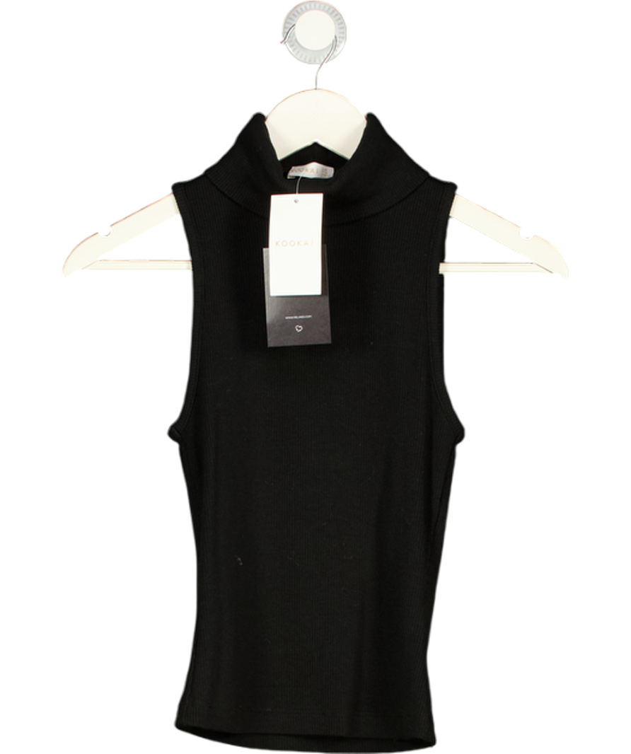 KOOKAI Black Callie Tank Top UK 8