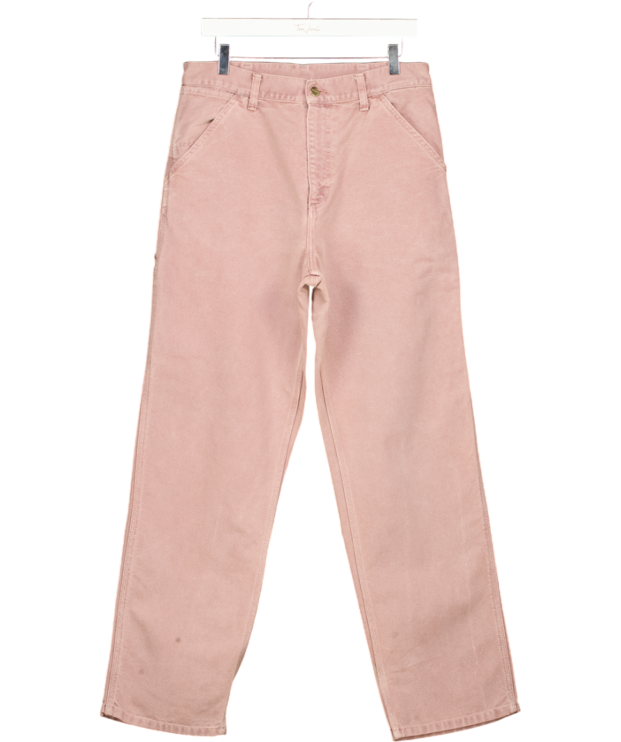 CARHARTT Brandon Loose Fit Single Knee Jeans In Dusty Pink L32 W31