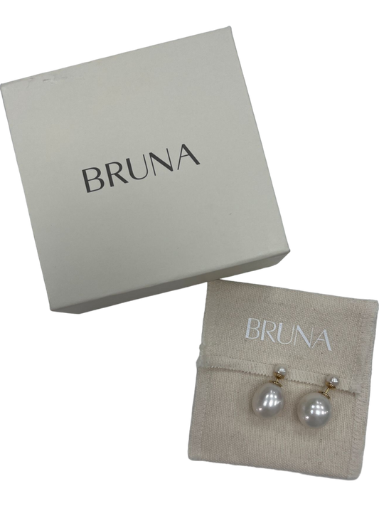 BRUNA White Pearl Drop Earrings BNWT