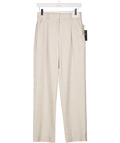 Abercrombie & Fitch Oatmeal Beige Quinn Tailored Straight Trousers W24