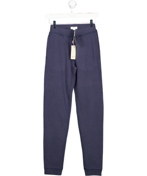 SUNSPEL Luxury Navy Blue 100% Organic Cotton Jogging Trousers UK XXS