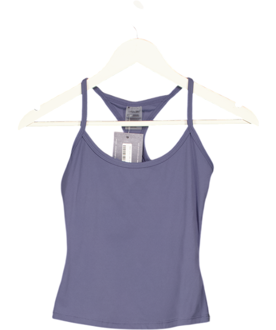 All For Mimi Blue Thin Strap Racerback Tank UK XS