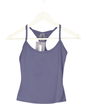All For Mimi Blue Thin Strap Racerback Tank UK XS