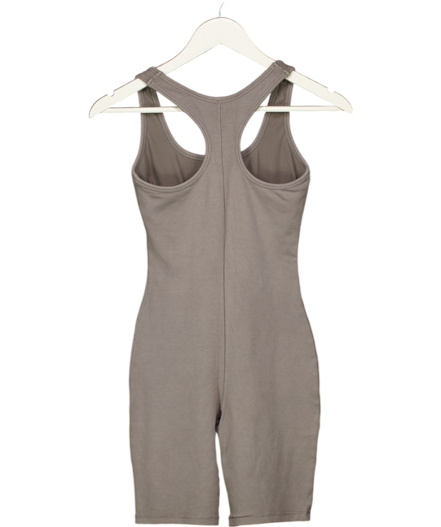SKIMS Grey Scoop Neck Onesie UK S
