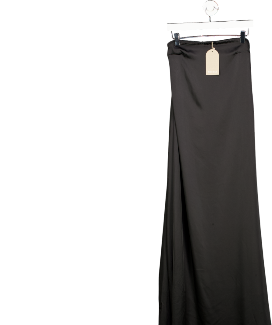 Meshki Black Luisa Strapless satin Maxi Dress UK XXS