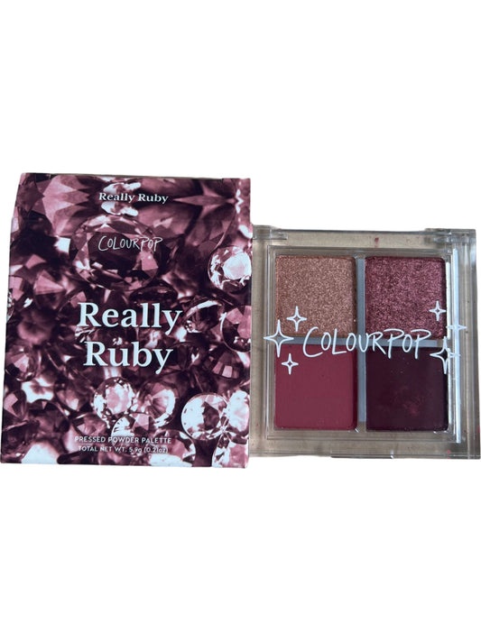 ColourPop Really Ruby Pressed Powder Palette Red & Brown Shades