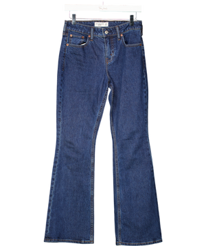 Abercrombie & Fitch Blue Mid Rise Bootcut Jean W25