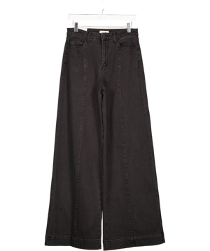 L'AGENCE Black High Rise Sandy Wide-leg Jean W27
