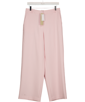 FOREVER NEW Baby Pink High Waist Wide Leg Trouser - Petite Fit UK 10