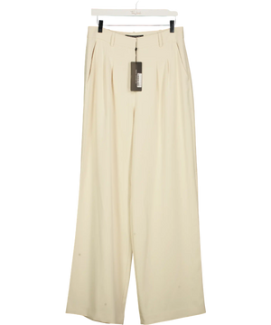 French Connection Harrie Tailored Trousers Classic Cream UK 12