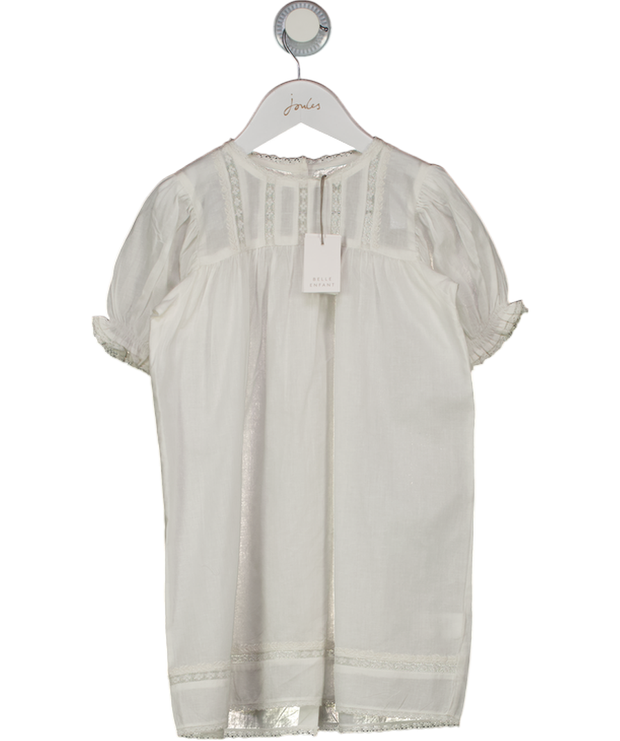 Belle Enfant Cream Puff Sleeve Lace Dress Ecru 5-6 Years