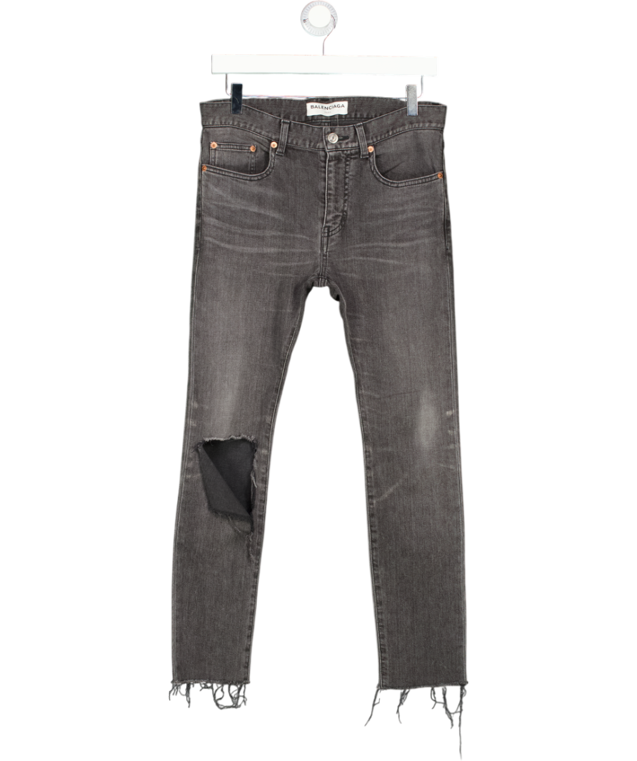 Balenciaga Grey Wash Skinny Jeans W28