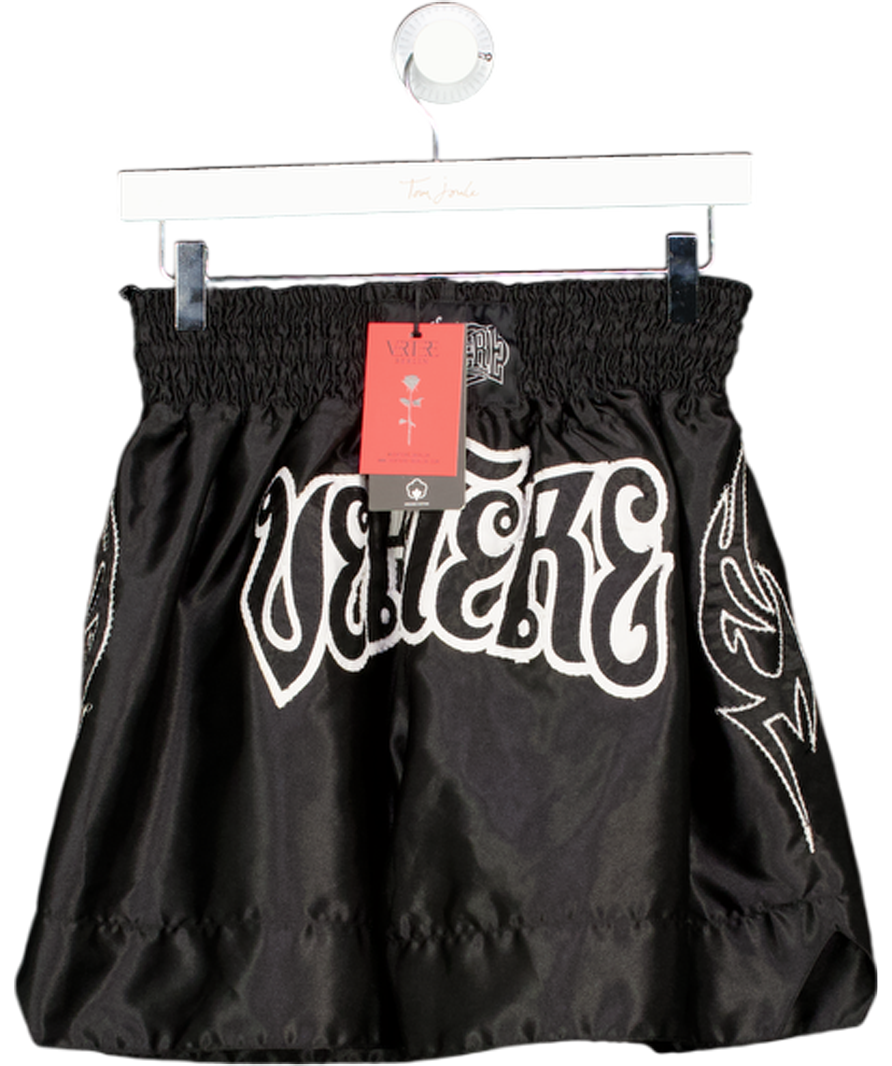 Vertere Berlin Black Thai Boxing Shorts UK M