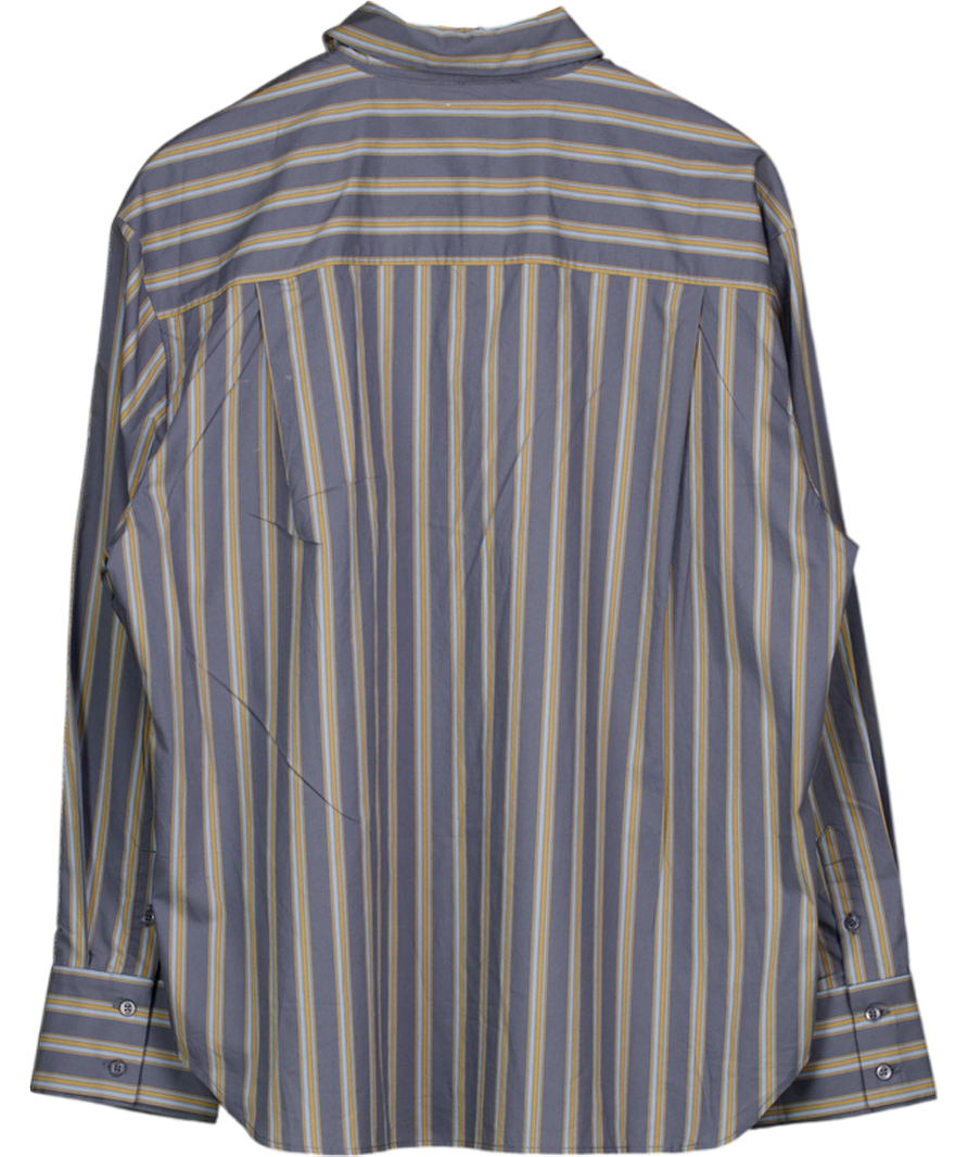 SIR. Cotton Poplin Grey Striped Oversize Milo Shirt Sz1 UK S