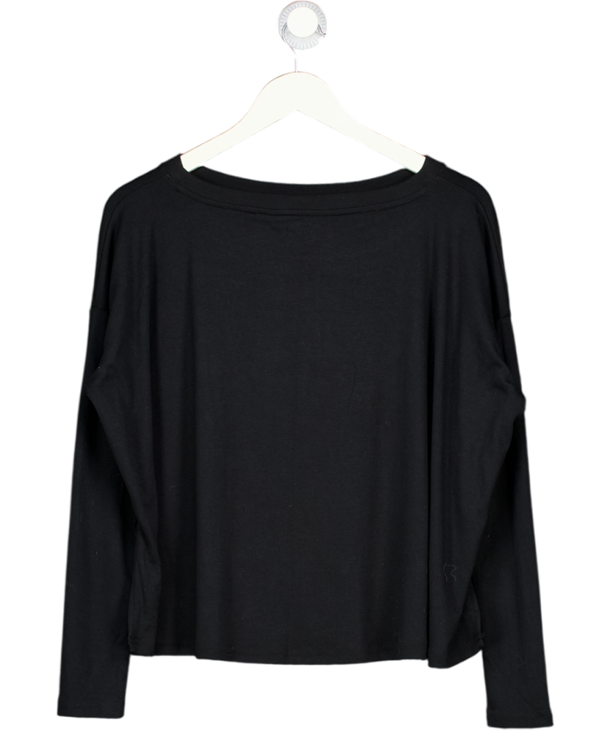 FREE PEOPLE Black Supersoft Long Sleeve T-shirt UK XS