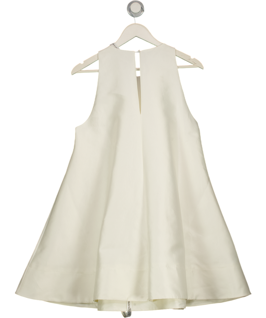 ASOS Structured Mini Shift Wedding Dress In Ivory White UK 14