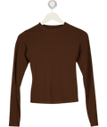 SKIMS Brown Long Sleeve Top UK S