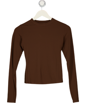 SKIMS Brown Long Sleeve Top UK S