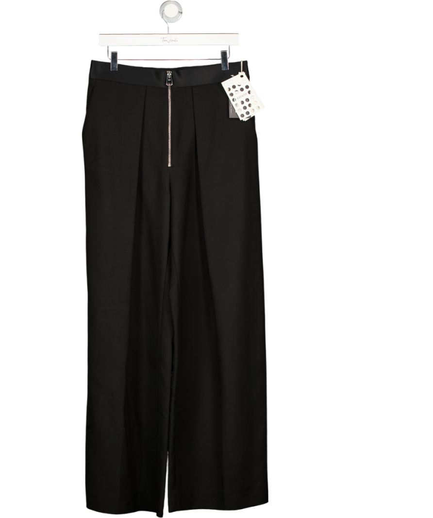KHAITE Black Marine Wide-leg Trousers Us4 UK 8