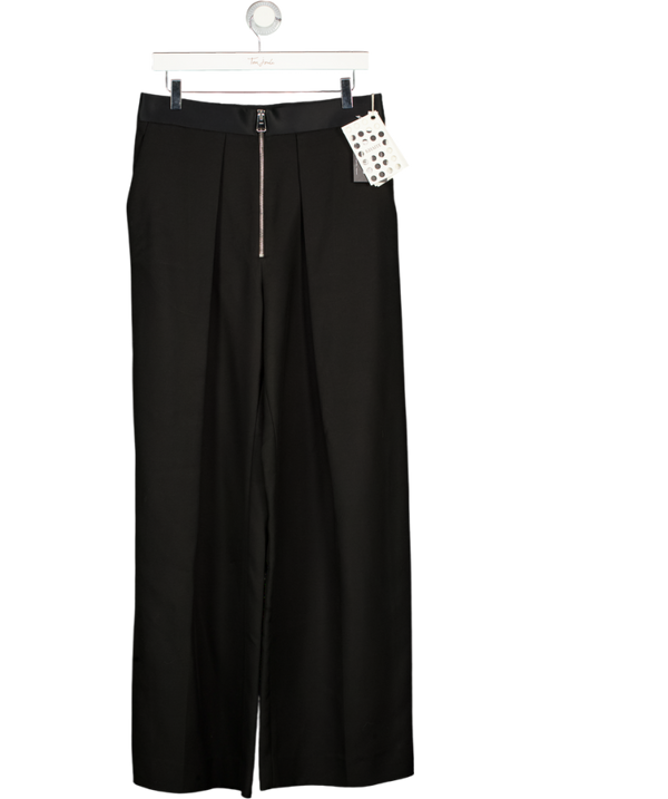 KHAITE Black Marine Wide-leg Trousers Us4 UK 8