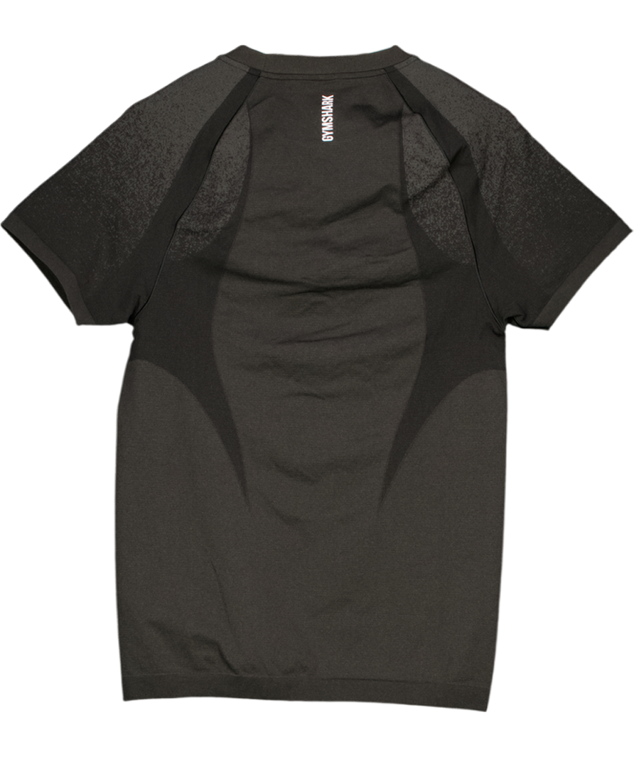 gymshark Black Shadow Seamless T-shirt UK M