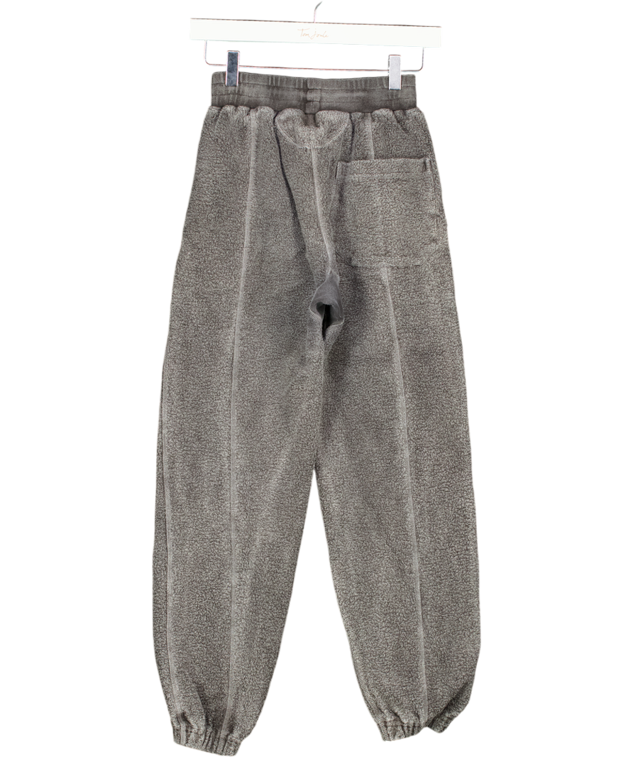Cole Buxton Grey Fleece Detail Cuffed Joggers UK XS