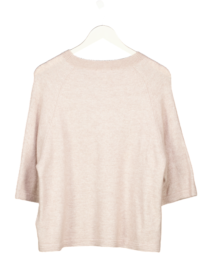 & Other Stories Beige Alpaca-blend Knitted Top UK M