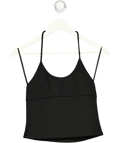 VENROY Black Low Cut Stretch Wool Tank UK S